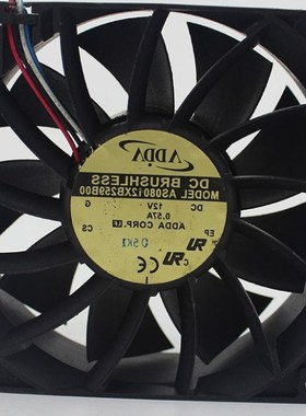 AS08012XB259B00 DC12V 0.57A 4线 正品ADDA 8025 大风量设备风扇