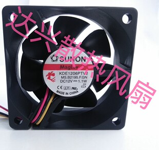 建准SUNON 6CM厘米静音磁悬浮轴承风扇6025 KDE1206PTV2 12V 1.1W