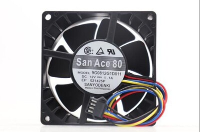 正品San Ace 80 9G0812G1D011 12V 1.1A 8厘米 机箱风扇3c10ks