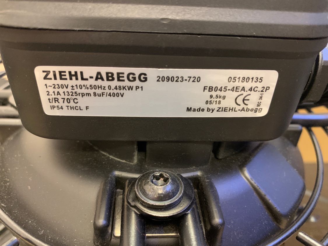 德国品牌风机FB045-4EA.4C.2P制冷设备空调系统专用风机230V