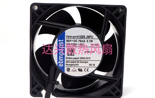 3280 JNPU 80V（55-120V）76MA 6.1W 德国ebmpapst 进口风扇