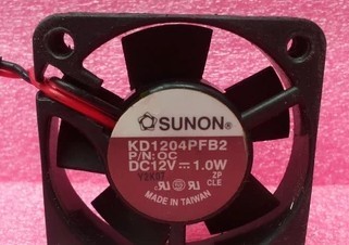 KD1204PFB2  DC12V 0.9W 建准SUNON 40*40*10MM 2线 轴流风扇