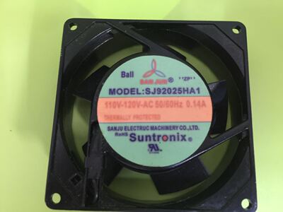 台湾SANJUN三巨SJ80025HA2 220V 0.06A 8025 滚珠机箱机柜风扇
