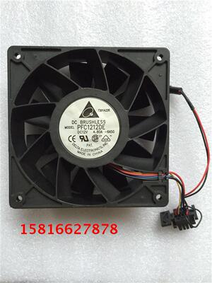 原装台达PFC1212DE 12038 12V 4.8A 12CM超大风量双滚珠风扇