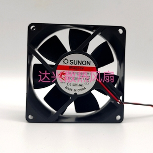 KDE1208PTV1原装SUNON建准 8025 12V1.6W 8CM超静音机箱电源风扇