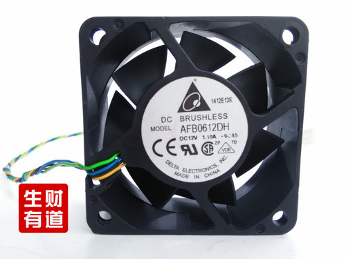 全新 台达Delta AFB0612DH 6025 DC12V 1.1A 四线PWM风扇