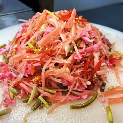 安康混合酸泡菜土坛发酵酸萝卜辣椒豇豆蒜苔陕南酸白菜包菜下饭菜