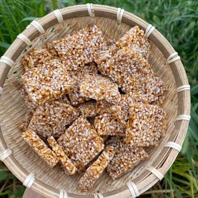 陕南手工花生芝麻糖冻米糖红薯糖包谷花麦芽糖安康石泉紫阳芍麻糖