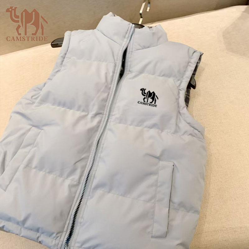 骆尚骑冬季立领拉链马甲