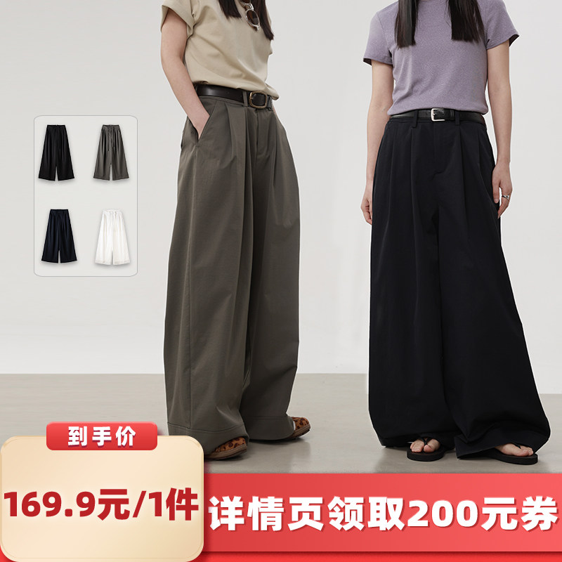 【所有女生的衣橱直播间】绒汀【舒适随行】翻边宽松休闲阔腿裤女