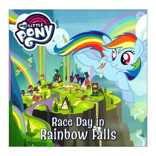 英文原版 My Little Pony Race Day In Rainbow Falls 小马宝莉系列绘本 彩虹镇的赛马日 英文版 进口英语原版书籍