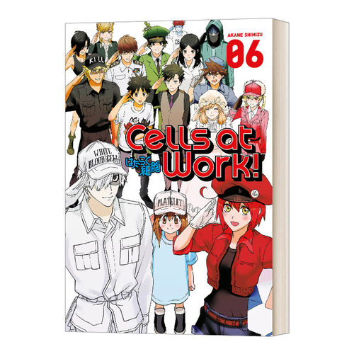 英文原版 Cells At Work6 工作细胞6 日本动漫 周边书 清水茜 英文版 进口英语原版书籍