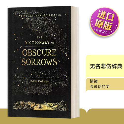 英文原版TheDictionaryofObscureSorrows无名悲伤辞典精装英文版进口英语原版书籍