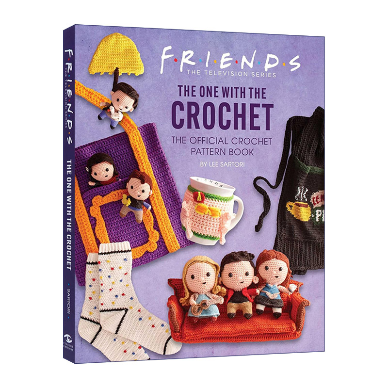 英文原版 Friends The One with the Crochet 老友记 官方钩针花样书 编织指南 精装 英文版 进口英语原版书籍