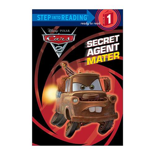 英文原版 Step into Reading 1 Secret Agent Mater Disney Pixar Cars 2 秘密特工 迪士尼 皮克斯 赛车总动员2 同名电影改编
