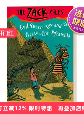 英文原版 The Zack Files 16 Evil Queen Tut and the Great Ant Pyramids 札克档案系列16 儿童冒险章节桥梁书 英文版 进口书籍