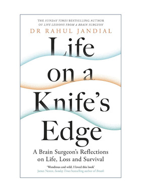 英文原版 Life on a Knife’s Edge 行走在刀尖上 拉胡尔·詹迪尔 脑外科医生行医的感人回忆录 精装 英文版 进口英语原版书籍