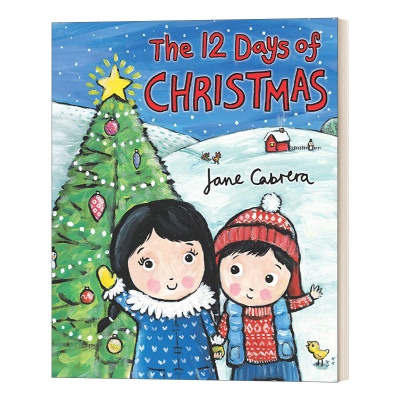 英文原版绘本 The 12 Days of Christmas Jane Cabrera's Story Time 圣诞节的12天 儿童圣诞节 纸板书 英文版 进口英语原版书籍