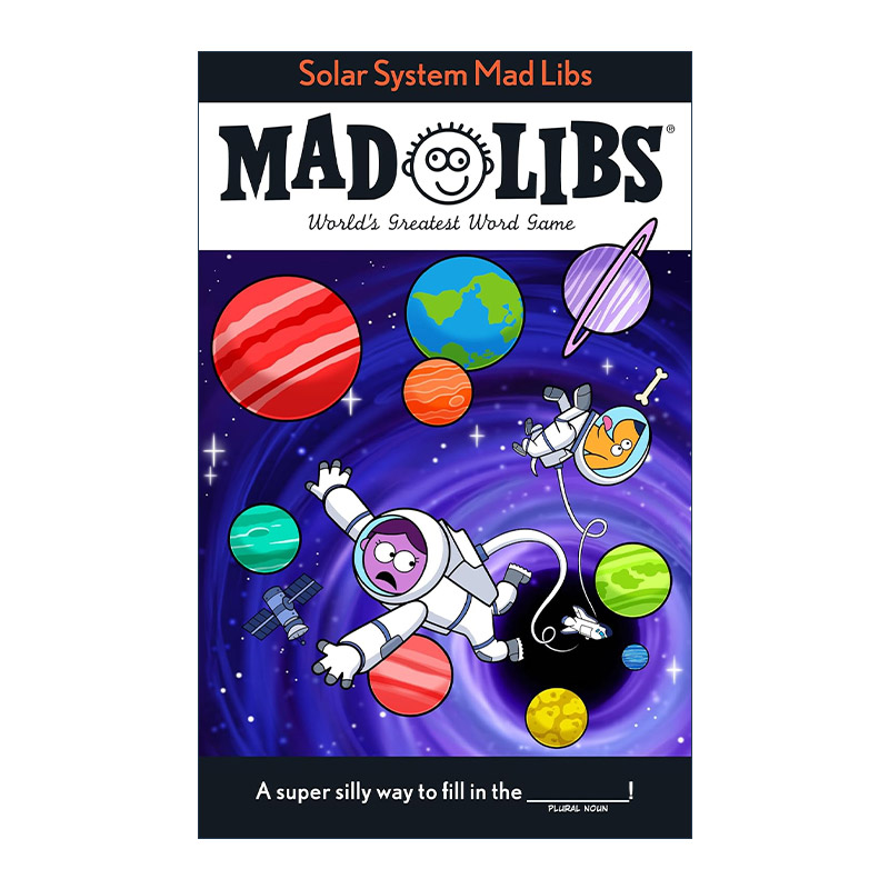 英文原版 Solar System Mad Libs 太阳系 疯狂填词游戏 英文版 进口英语原版书籍