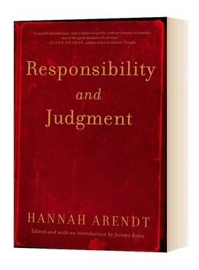 英文原版 Responsibility and Judgment 责任与判断 反抗平庸之恶 豆瓣推荐 英文版