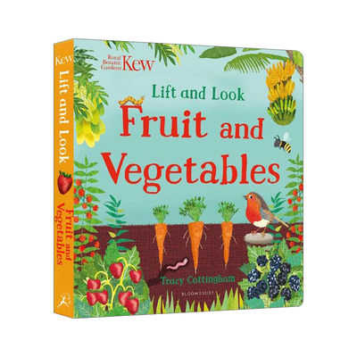 英文原版 Kew Lift and Look Fruit and Vegetables 水果和蔬菜 儿童自然科普翻翻书 英文版 进口英语原版书籍