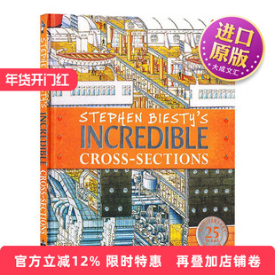 英文原版 DK不可思议的大剖面 25周年纪念精装版Stephen Biesty's Incredible Cross Sections斯蒂芬·比斯蒂 DK儿童图解百科