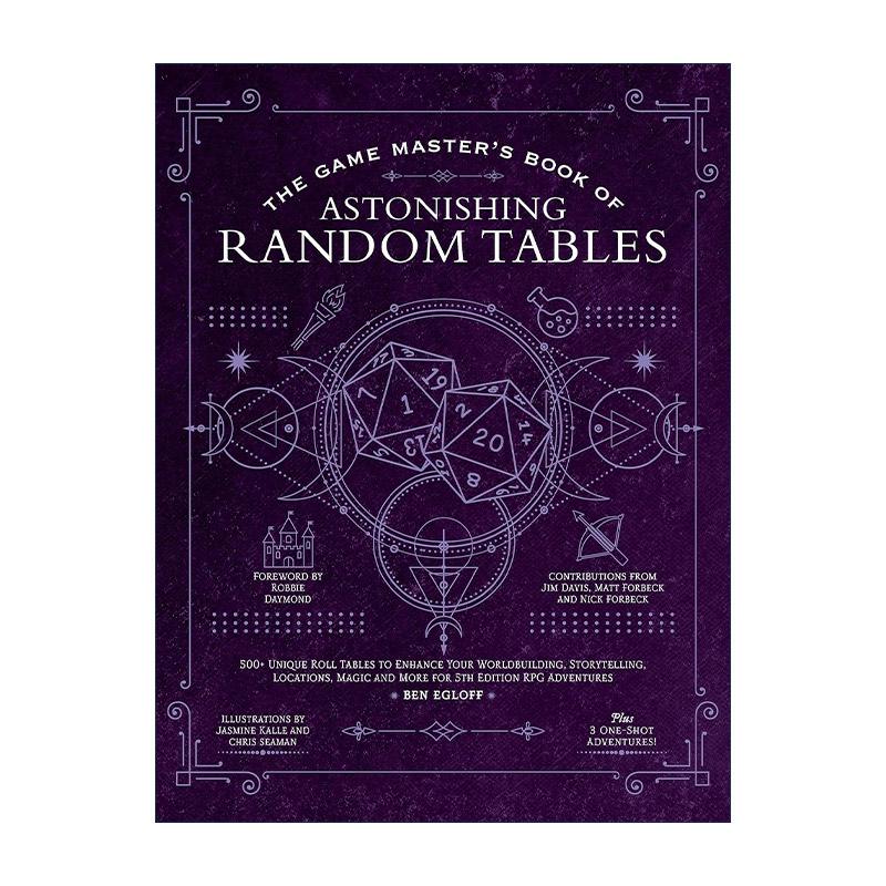英文原版 The Game Master's Book of Astonishing Random Tables 游戏大师 随机表 精装 RPG探索冒险游戏 英文版进口英语原版书籍
