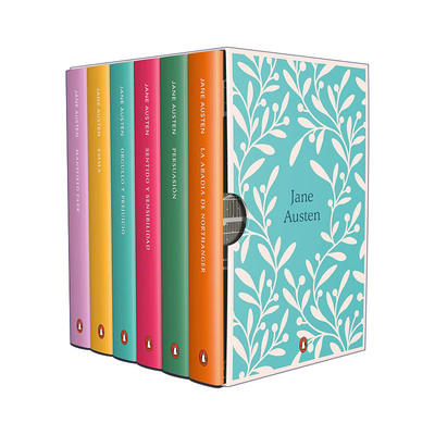 原版 Estuche Jane Austen Obra completa 简·奥斯汀作品企鹅经典盒装套装 西班牙语版 傲慢与偏见 理智与情感 爱玛 劝导 进口书