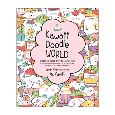 英文原版 Kawaii Doodle World 卡哇伊涂鸦世界 用可爱的人物 有趣的装饰 异想天开的图案等勾勒出超可爱的涂鸦场景 进口英语书籍