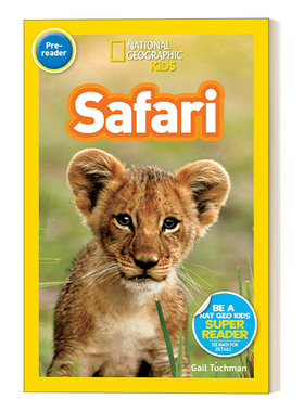 英文原版 National Geographic Kids Readers Pre-reader Safari 国家地理儿童分级读物预备级 野游 英文版 进口英语原版书籍