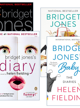 英文原版 Bridget Jones 单身日记系列4册 同名电影原著 Helen Fielding 英文版 进口英语原版书籍