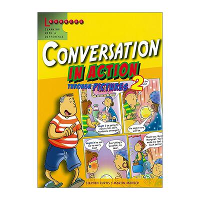 英文原版 Conversation in Action Through Pictures 2 学乐画中画 对话卷2 漫画词汇书 英文版 进口英语原版书籍