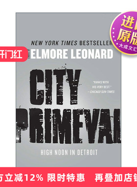 英文原版 City Primeval 火线警探 影视原著 埃尔莫·伦纳德 英文版 进口英语原版书籍