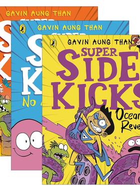 英文原版 The Super Sidekicks 超级英雄副手帮1-3册 儿童幽默冒险小说 英文版 进口英语原版书籍