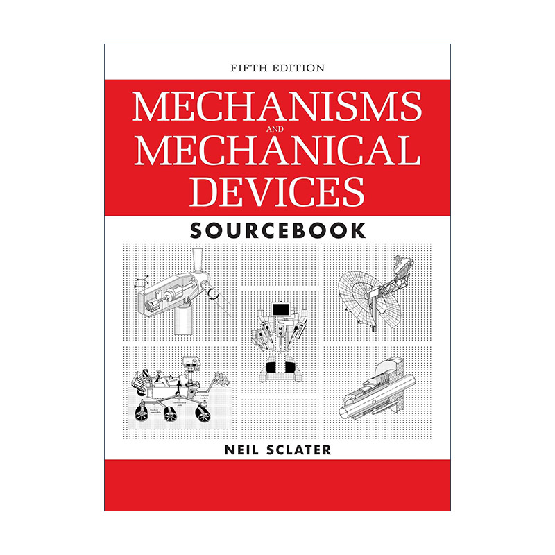 英文原版 Mechanisms and Mechanical Devices Sourcebook 机械设计实用机构与装置图册 第5版 英文版 进口英语原版书籍