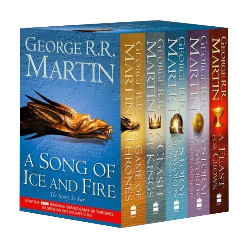 英文原版小说 Game of Thrones 5C Box Set 冰与火之歌 全套 Song of Ice and Fire 权力的游戏 英文版 进口英语原版书籍
