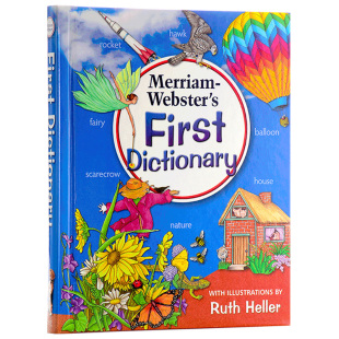 英文版 Webster 美式 英语 Merriam First Dictionary 英文原版 进口英语学习工具书 上百张图片约3000词汇 韦氏儿童初级插图字典