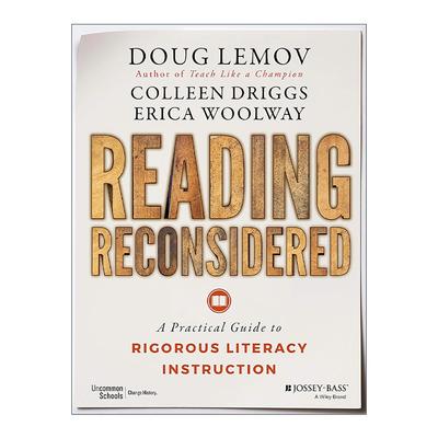 英文原版 Reading Reconsidered 关于阅读的再思考 严谨素质教育实用指南 英文版 进口英语原版书籍