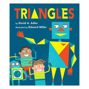 英文原版 Triangles 三角形 儿童几何形状启蒙认知绘本 David A. Adler 英文版 进口英语原版书籍