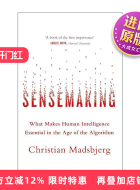 英文原版 Sensemaking 意会 算法时代的人文力量 英文版 进口英语原版书籍