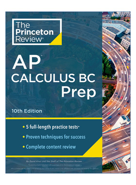 英文原版 Princeton Review AP Calculus BC Prep 10th Edition 普林斯顿评论AP微积分BC 第10版 2024 英文版 进口英语原版书籍