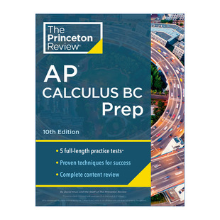 Calculus 2024 进口英语原版 Review 普林斯顿评论AP微积分BC 10th Prep Princeton 书籍 英文版 第10版 英文原版 Edition
