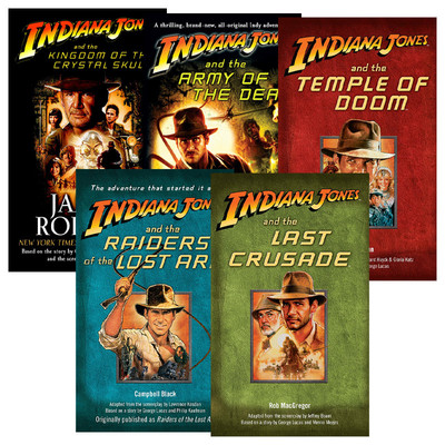 英文原版 Indiana Jones 印第安纳琼斯系列5册 夺宝奇兵 同名电影原著小说 Campbell Black 英文版 进口英语原版书籍