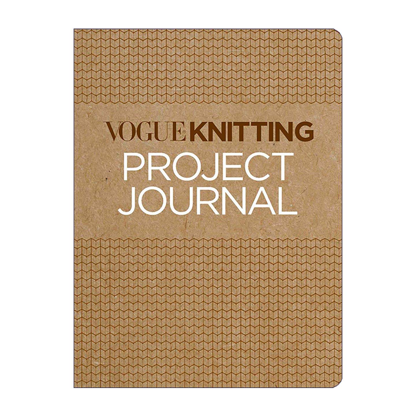 英文原版 Vogue Knitting Project Journal 编织手账本 棒针项目记录本 花样手绘格子本 英文版 进口英语原版书籍