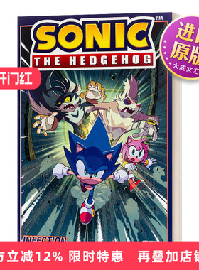 英文原版Sonic The Hedgehog  Vol. 4 Infection 刺猬索尼克第四卷 感染 音速小子 英文版 进口英语原版书籍儿童图书