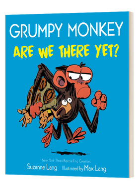 英文原版 Grumpy Monkey Are We There Yet 暴怒猴 我们到了吗 幼儿情绪管理绘本 纸板书 英文版 进口英语原版书籍儿童图书