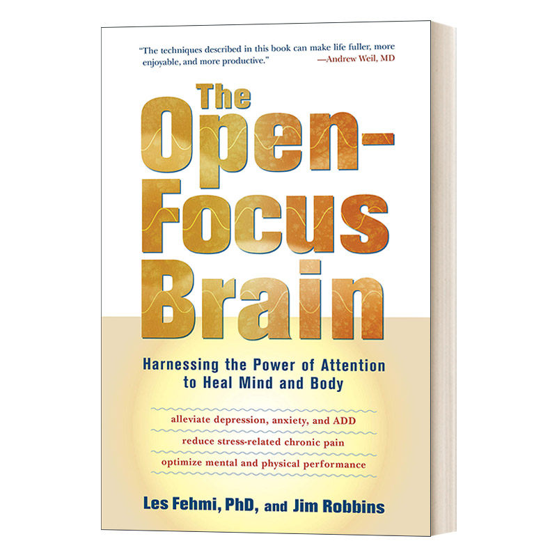 英文原版 The Open-Focus Brain 你用对专注力了吗 开放专注的大脑 利用注意力的力量来治愈身心  英文版 进口英语原版书籍