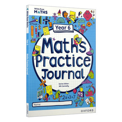 英文原版 White Rose Maths Practice Journal Year6 牛津白玫瑰数学家庭练习册 国际双语学校 英文版 进口英语原版书籍