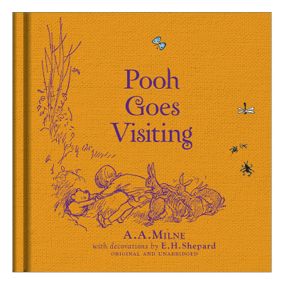 英文原版 Winnie-The-Pooh Pooh Goes Visiting小熊维尼精装彩色插画故事书 小熊维尼去做客 A.A.米尔恩经典故事 英文版进口英语书