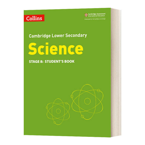 英文原版 Collins Cambridge Lower Secondary Science Science Stage8 柯林斯剑桥初中科学学生用书 第八阶段 英文版 进口英语书
